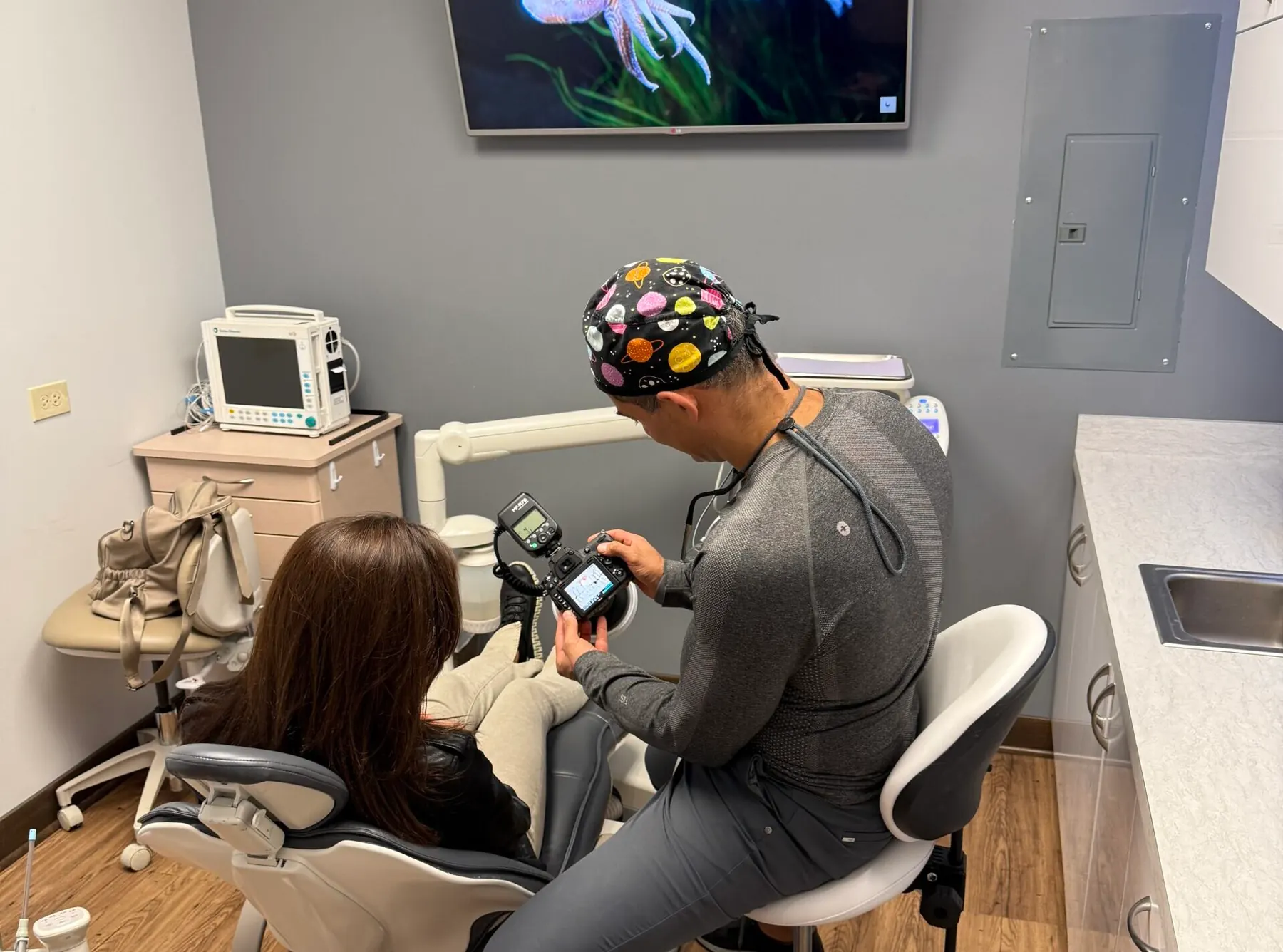 CBCT 3D imaging suite used to plan implant placement