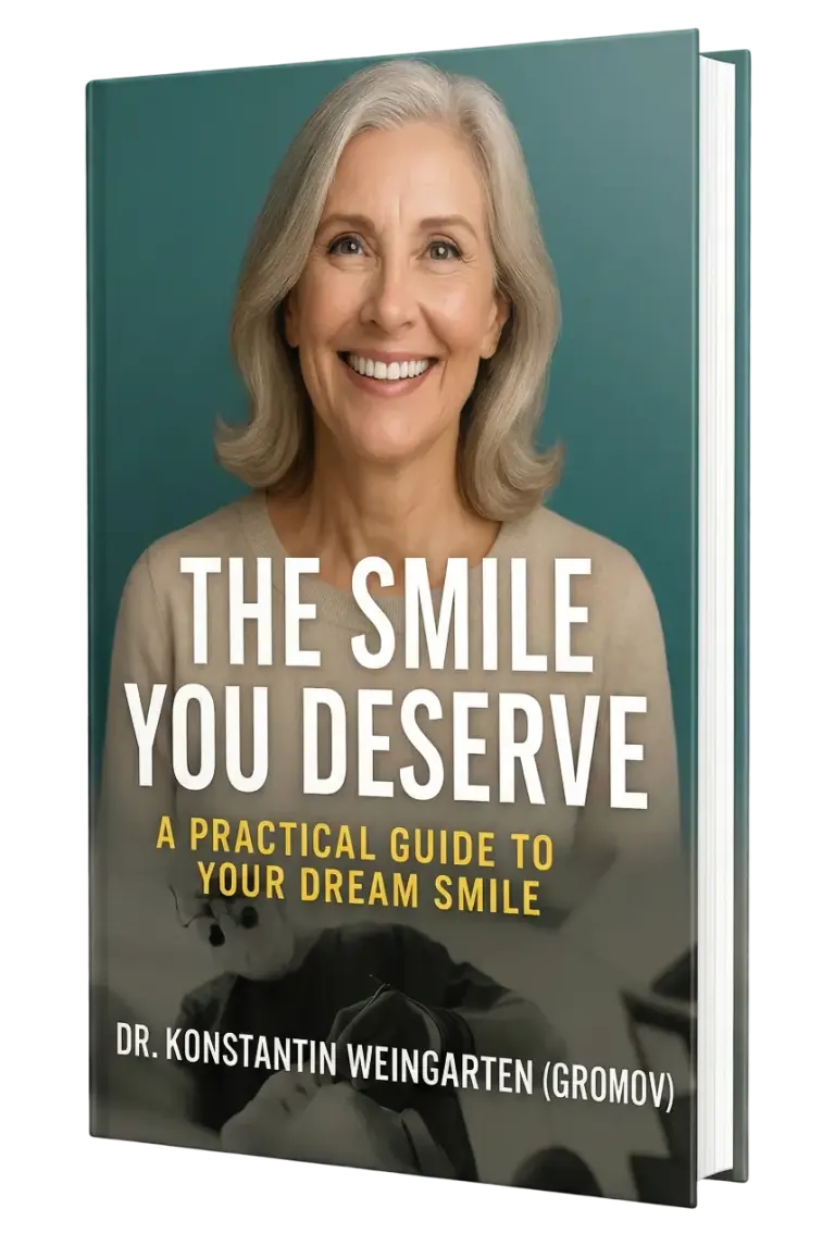 Cover of The Smile You Deserve, a free guide by Dr. Konstantin Weingarten (Gromov)